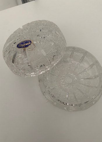 Paşabahçe Bohem Kristal Kapaklı şekerlik