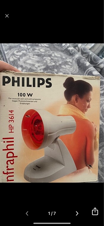 Philips hiç kullanılmadı kutusunda ağrı giderice ışık