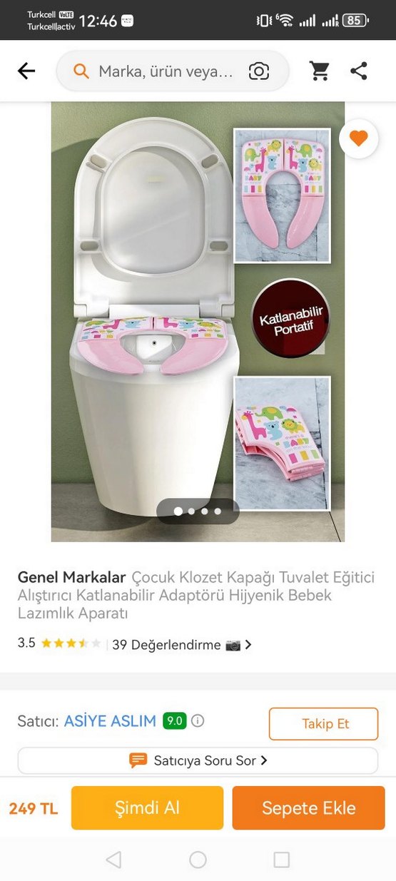 Renkli çocuk Klozet kapağı - Görsel 2