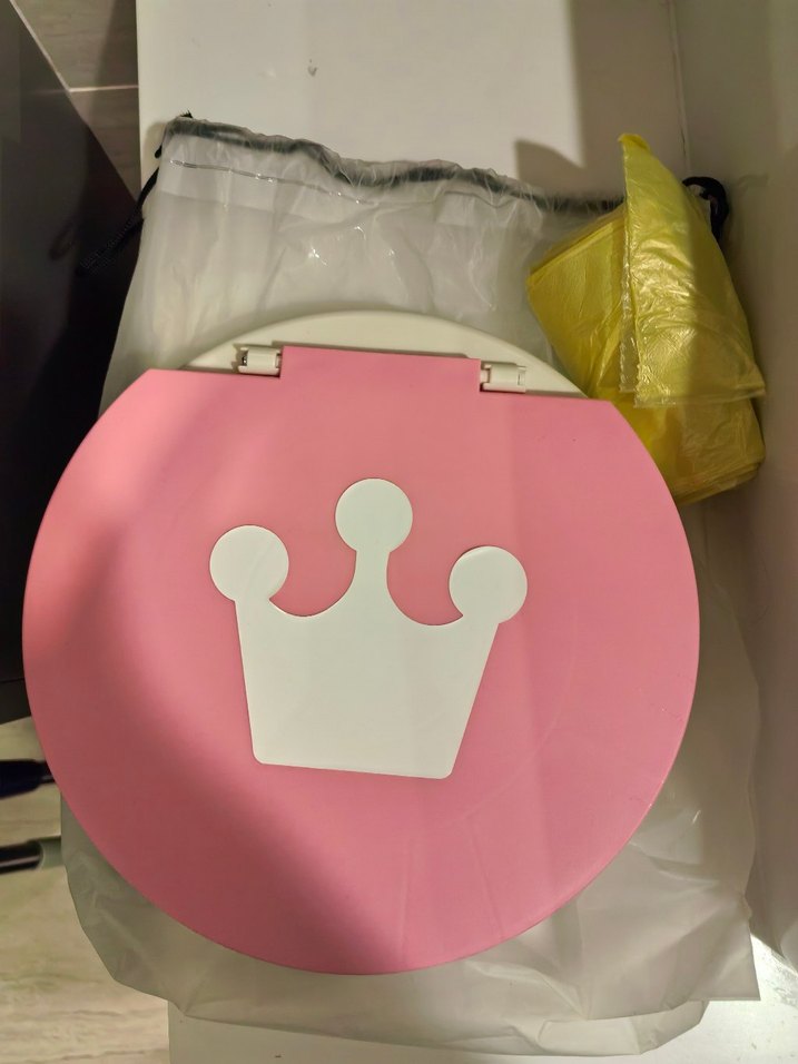 Pembe Katlanabilir Plastik Bebek Lazımlığı - Görsel 2