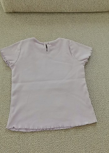 Kız Çocuk Lila Kısa Kollu Minnie Mouse Tişört - Görsel 2