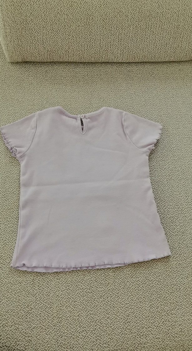 Kız Çocuk Lila Kısa Kollu Minnie Mouse Tişört - Görsel 2