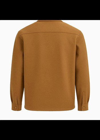 De Facto Bej Düğmeli Erkek Overshirt - Görsel 2