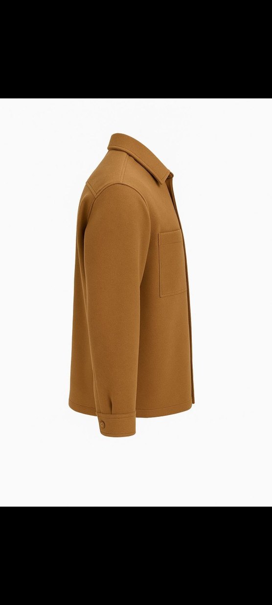 De Facto Bej Düğmeli Erkek Overshirt - Görsel 3