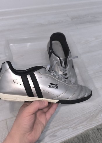 Gri Erkek Futbol Ayakkabısı Velcro Bantlı - Görsel 2