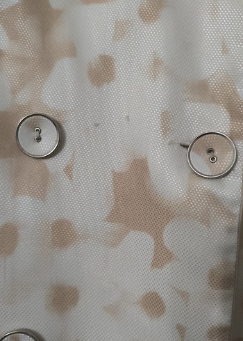 Bej Düğmeli Midi Trençkot - Görsel 4