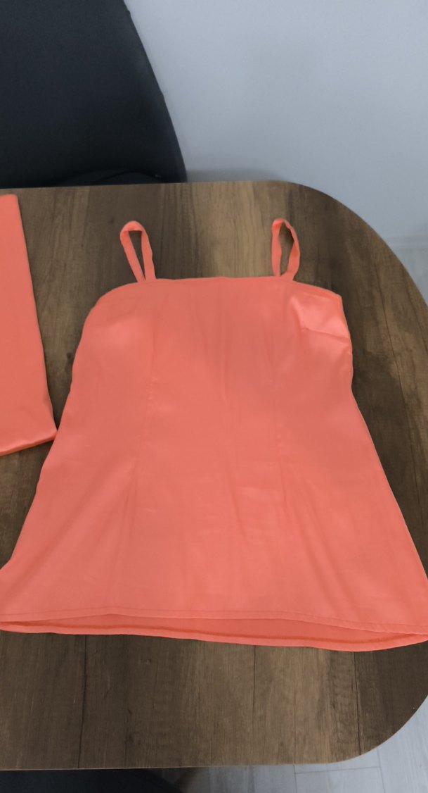 Bej Nakışlı Düğmeli Kadın Ofis Takımı - Görsel 3