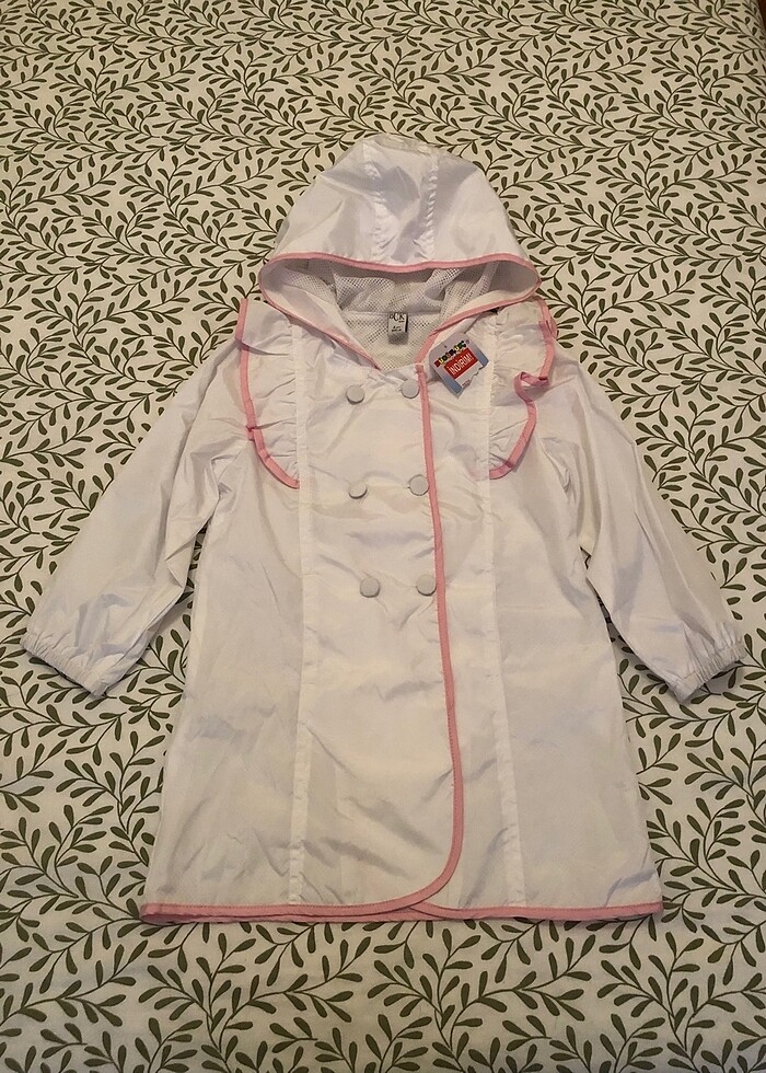 Etiketli Kız Çocuk Yağmurluk - Görsel 2