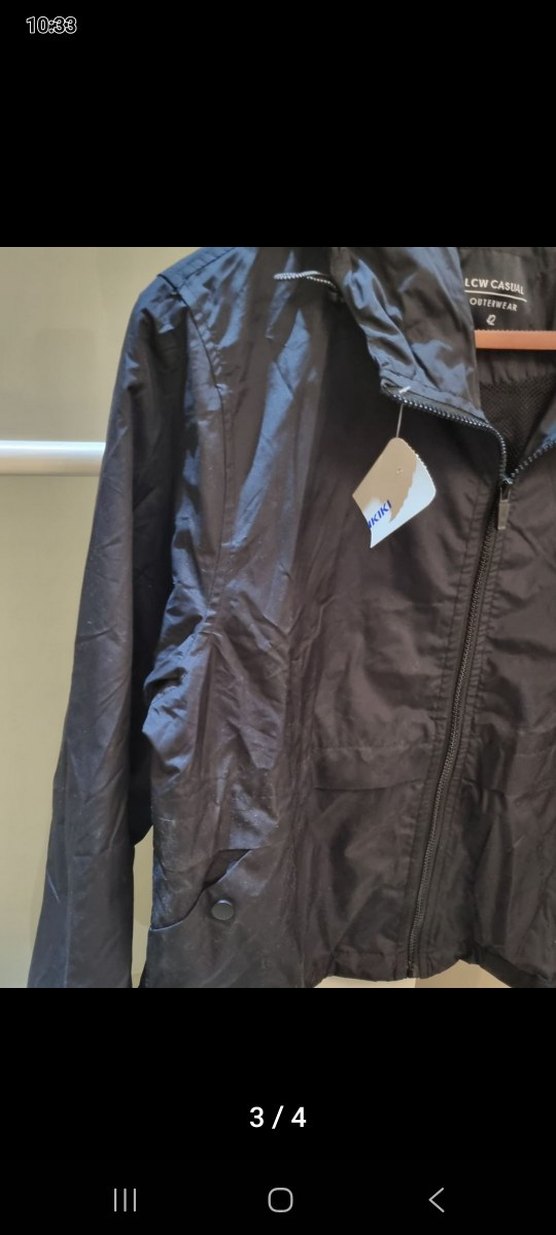 Siyah Kapüşonlu yagmurluk - Görsel 3