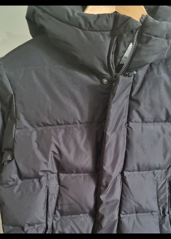 Erkek Çocuk Siyah Kapüşonlu Kaban - Görsel 2