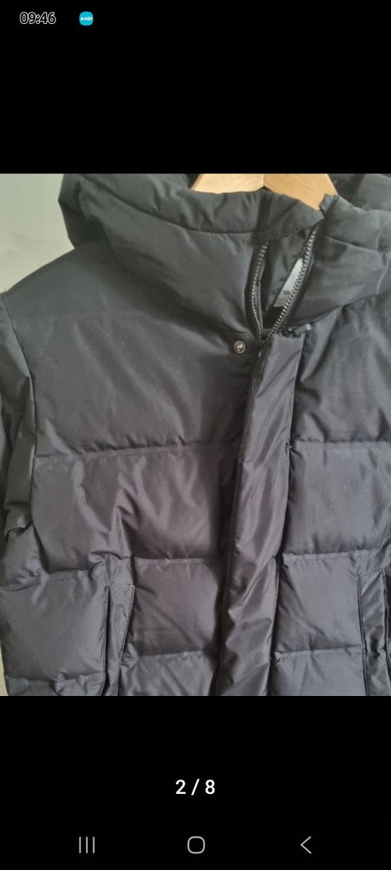 Erkek Çocuk Siyah Kapüşonlu Kaban - Görsel 2