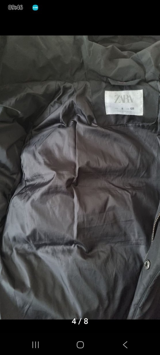 Erkek Çocuk Siyah Kapüşonlu Kaban - Görsel 4