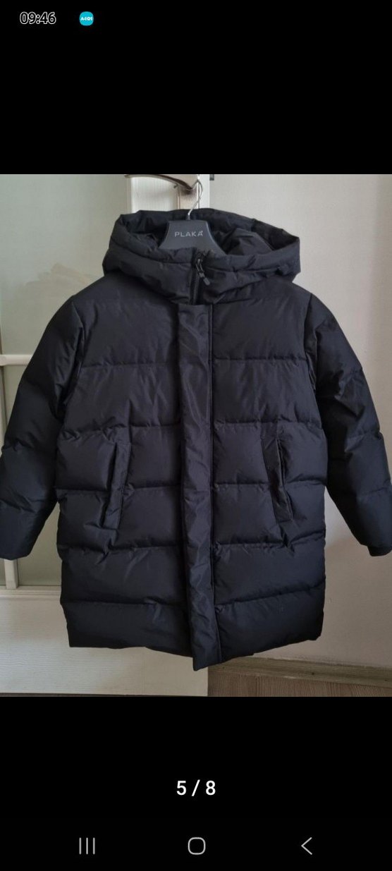 Erkek Çocuk Siyah Kapüşonlu Kaban - Görsel 5