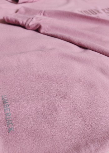 Pembe Kadın Kapüşonlu Oversize Eşofman Takımı - Görsel 5