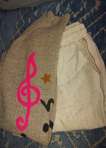 Simli Kadın Pamuk Pantolon - Görsel 5