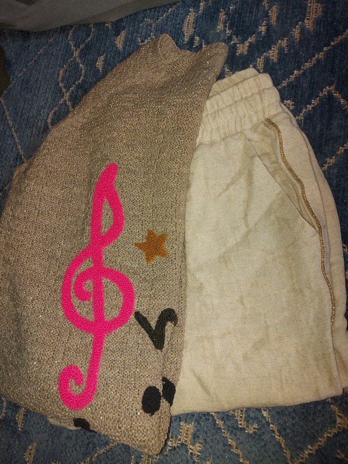 Simli Kadın Pamuk Pantolon - Görsel 5