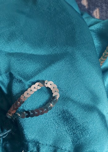 Parıltılı Turkuaz Kız Elbisesi Fırfırlı - Görsel 3