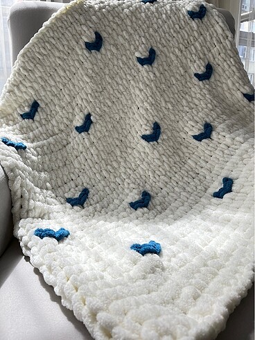 Puffy kalpli bebek battaniyesiMan