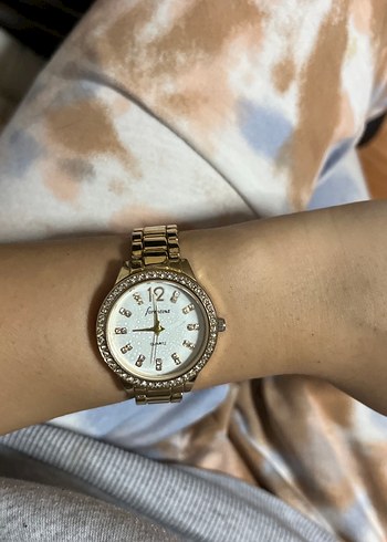 Altın Renkli Kadın Klasik Bileklik Saat - Görsel 2