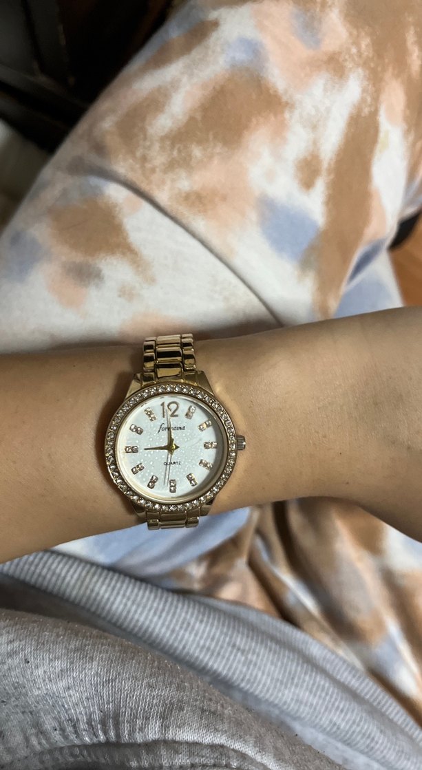 Altın Renkli Kadın Klasik Bileklik Saat - Görsel 2