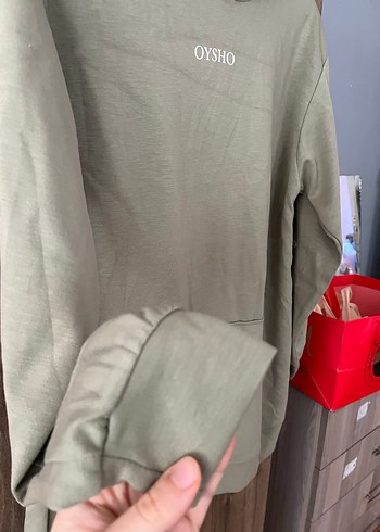 Oysho Bej Kadın Kapüşonlu Sweatshirt - Görsel 3