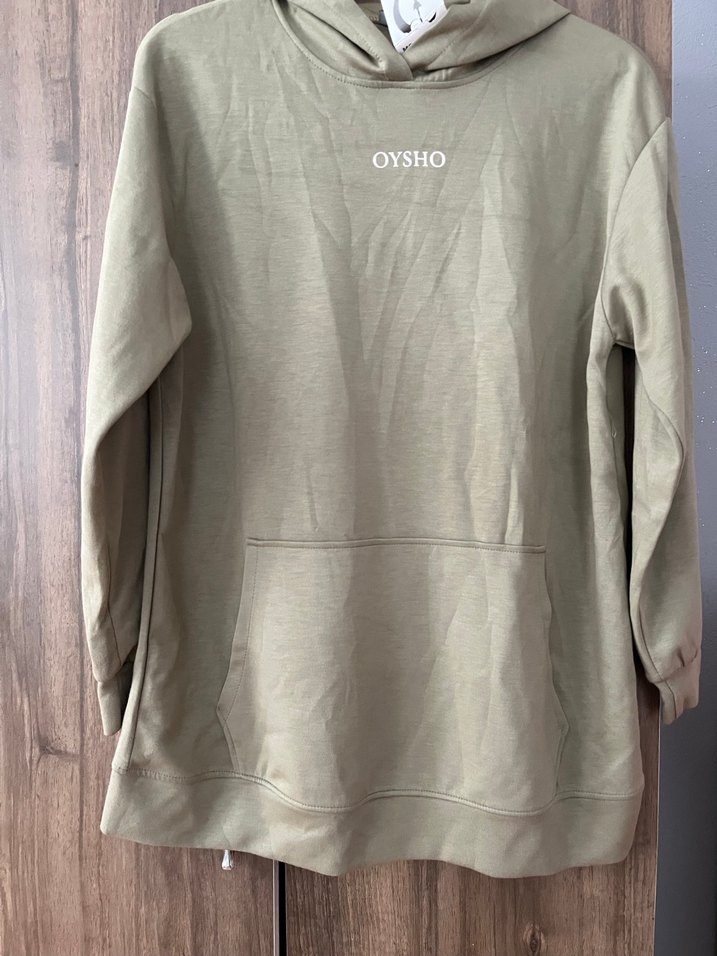 Oysho Bej Kadın Kapüşonlu Sweatshirt - Görsel 2