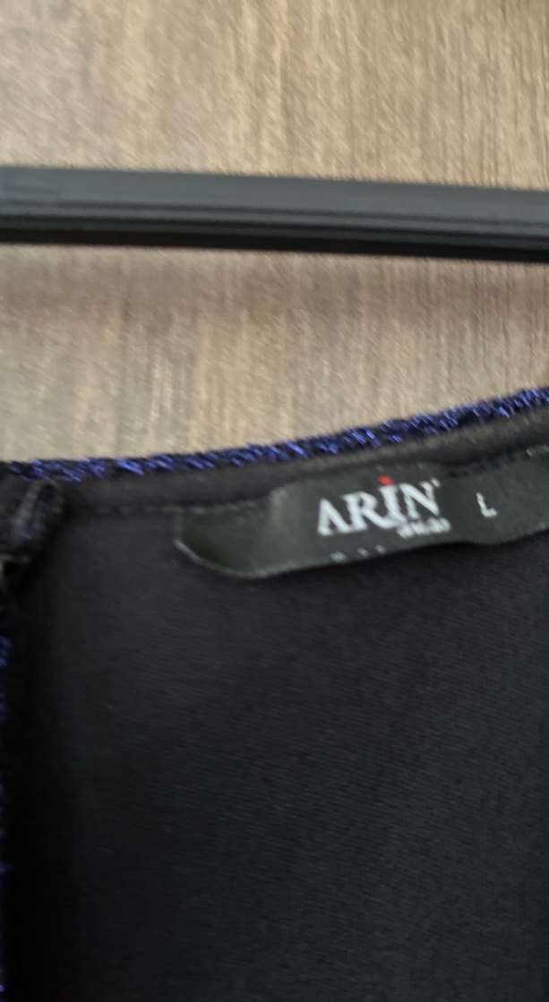 Lacivert Straplez Volanlı Midi Elbise - Görsel 3