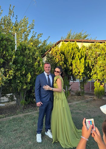 Bohem V Yaka Salaş Uzun Kadın Elbise - Görsel 4