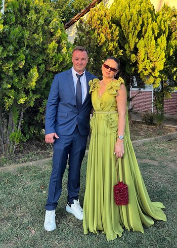 Bohem V Yaka Salaş Uzun Kadın Elbise - Görsel 3