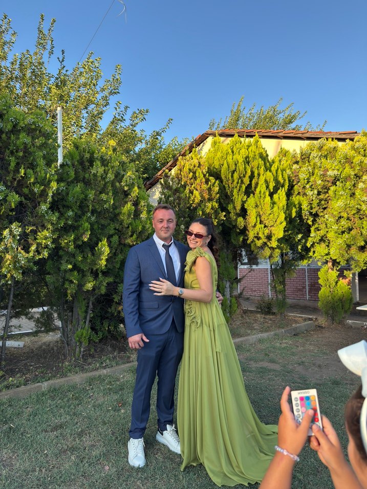 Bohem V Yaka Salaş Uzun Kadın Elbise - Görsel 4