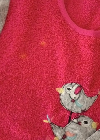 m Beden gri Renk Gri Baskılı Polar Pijama Takımı