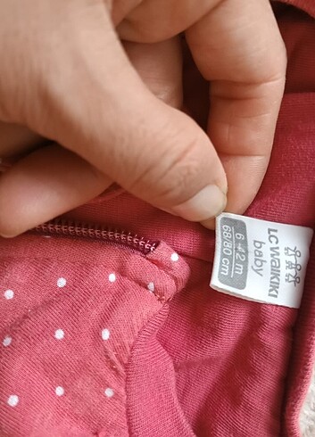 6-9 Ay Beden pembe Renk Uyku tulumu