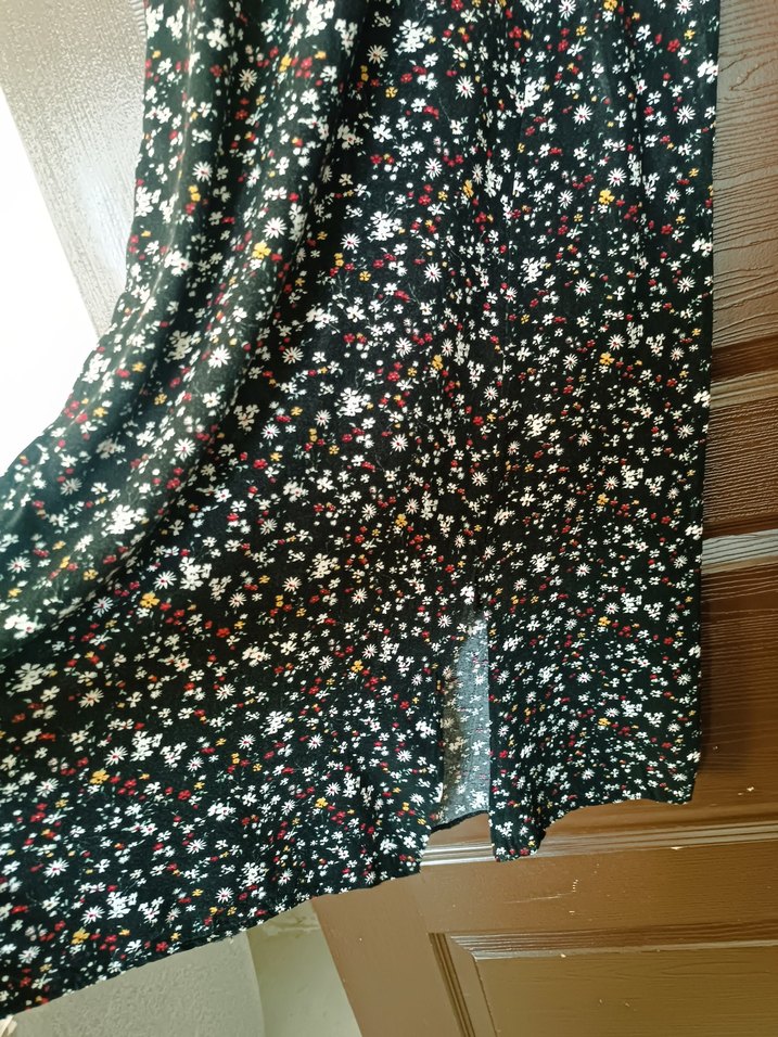 Çiçek Desenli Uzun Hamile Tulum - Görsel 4