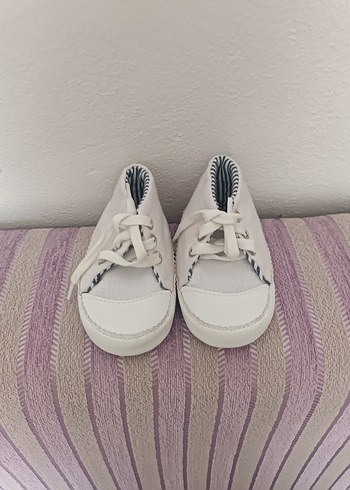 kız Bebek Beyaz İlk Adım Ayakkabısı