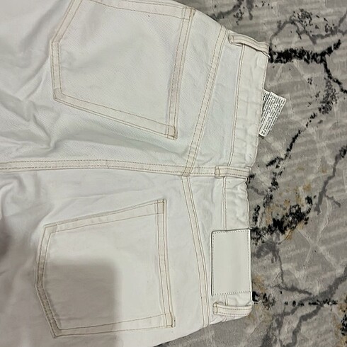 s Beden zara xs 34 beyaz jean