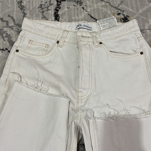 s Beden beyaz Renk zara xs 34 beyaz jean