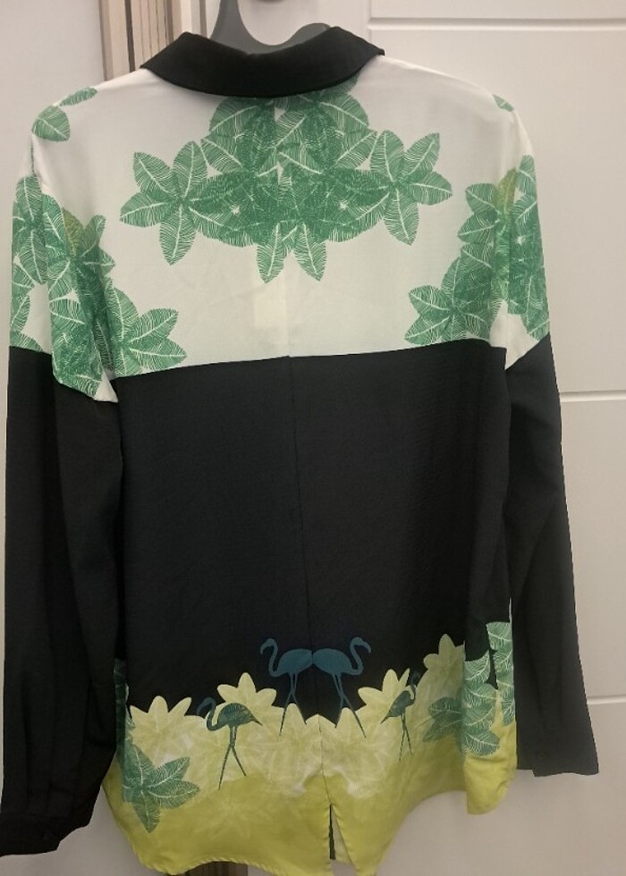 Desenli Twist Gömlek - Görsel 2