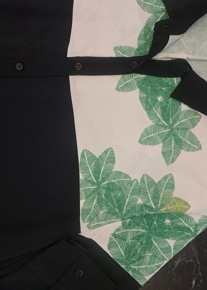 Desenli Twist Gömlek - Görsel 4