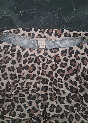 H&M Leopar Desenli Etek - Görsel 4