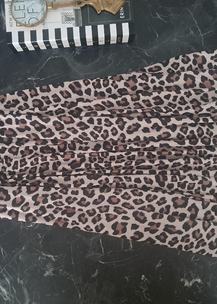 H&M Leopar Desenli Etek - Görsel 3
