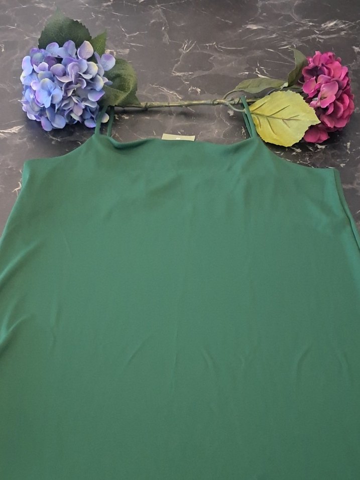 H&M Askılı Yeşil Elbise - Görsel 2