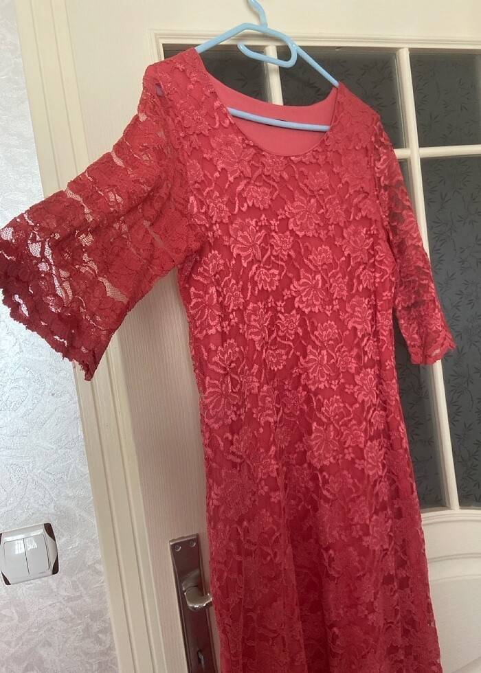 Tüllü pembe elbise - Görsel 2