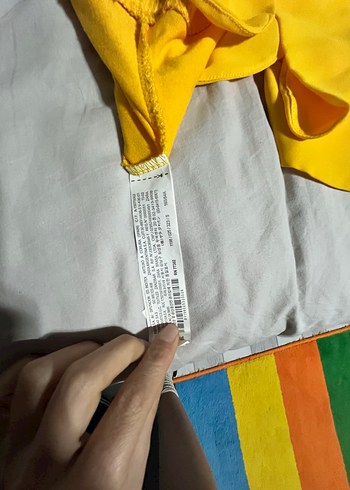 Sarı Salaş Hamile Gömleği, Uzun Kollu, Drapeli - Görsel 6