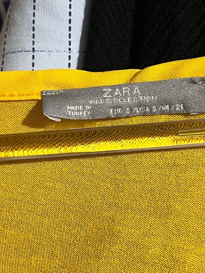 Sarı Salaş Hamile Gömleği, Uzun Kollu, Drapeli - Görsel 2