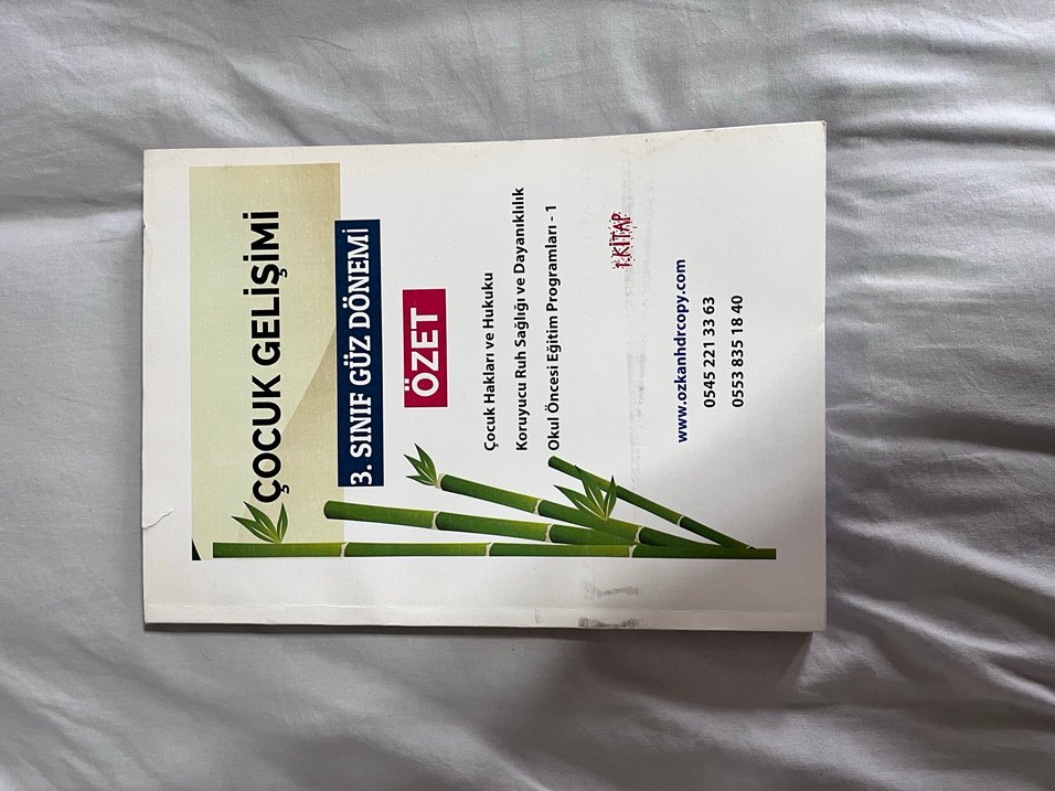 4. Sınıf Çocuk Gelişimi Konu Anlatımı Kitabı 3. Sınıf güz 1 ve 2 - Görsel 3