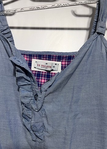 Kot Kumaşlı Bel Detaylı Mini Tulum - Görsel 5