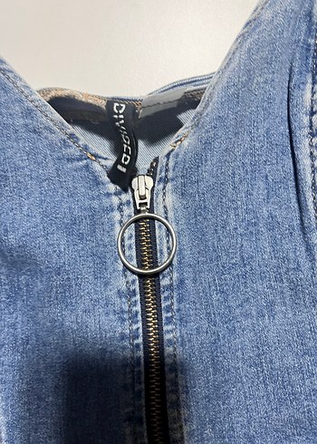 Mavi Kot Mini Tulum H&M - Görsel 2