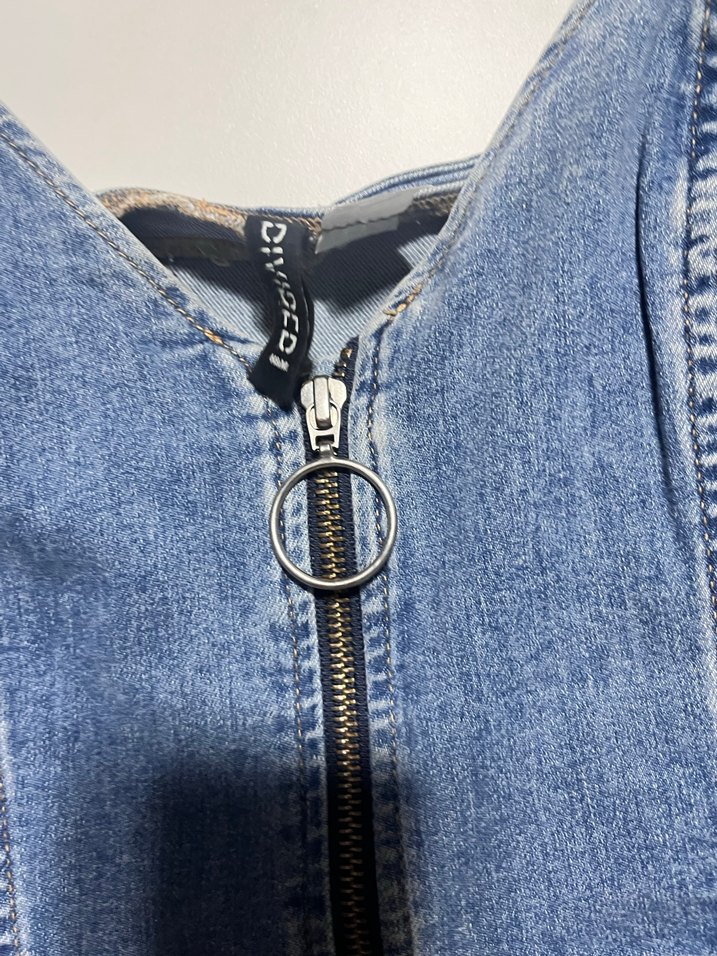 Mavi Kot Mini Tulum H&M - Görsel 2