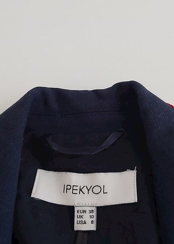 38 Beden Düğmeli Lacivert Kadın Blazer Ceket