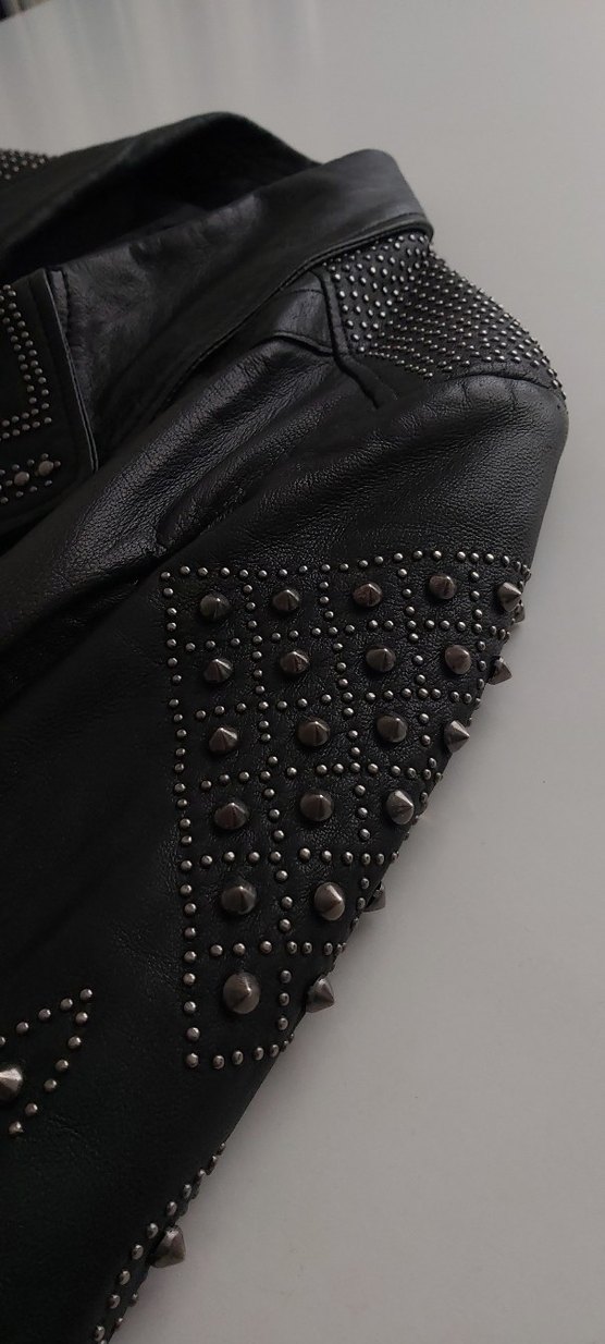 Siyah Kemerli Kadın Deri Ceket - Görsel 2